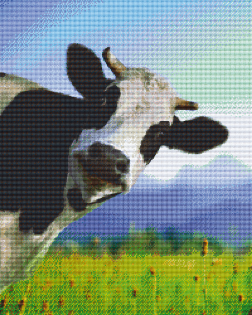Cow Twenty-Five [25] Baseplate PixelHobby Mini-mosaic Art Kit image 0